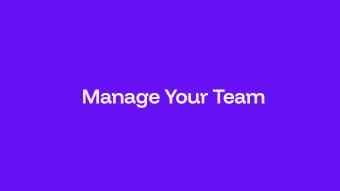 Managing Your Team in Edventures